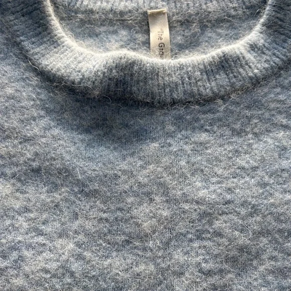 BABATON THE GROUP - Baby Blue Alpaca/Wool blend Crewneck Sweater - Picture 4 of 8